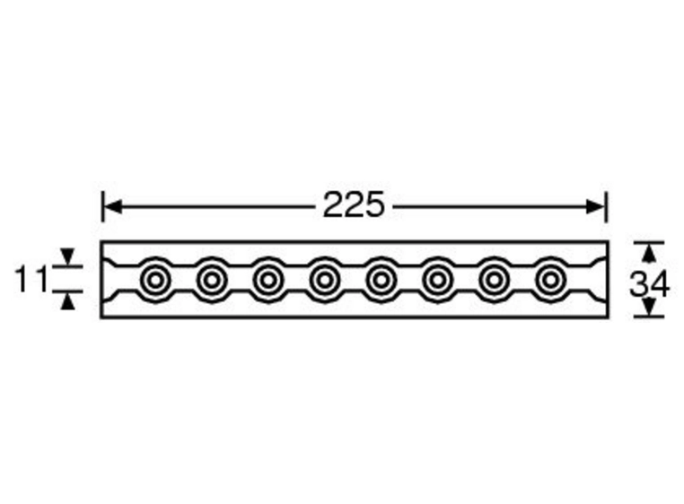 Adam Hall Hardware 5721 - Cargo Restraint Track black 